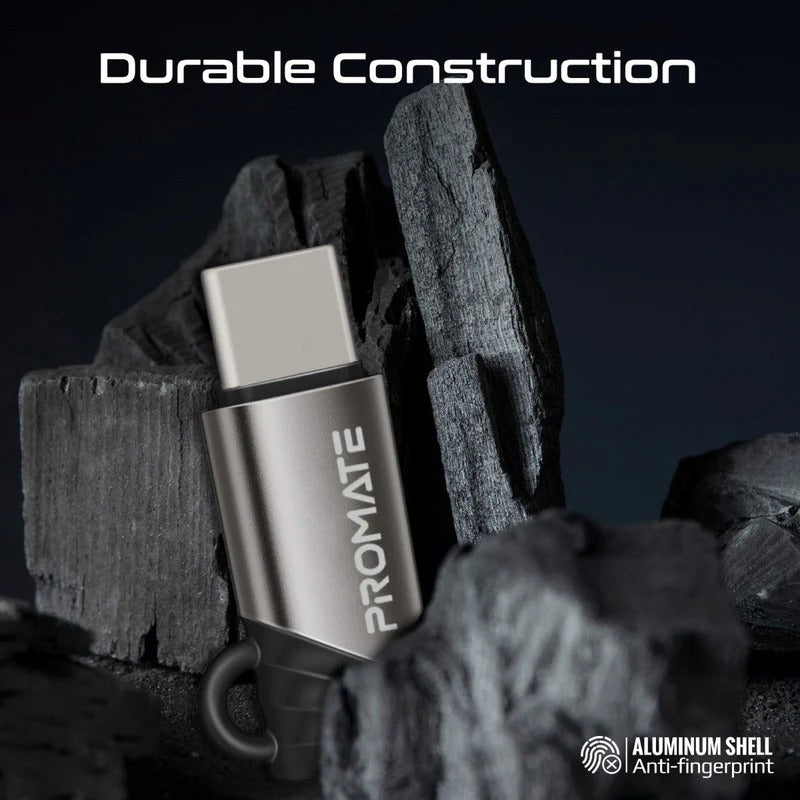 Promate Ultra-Fast Charging Lightning to USB-C Adapter - GREY