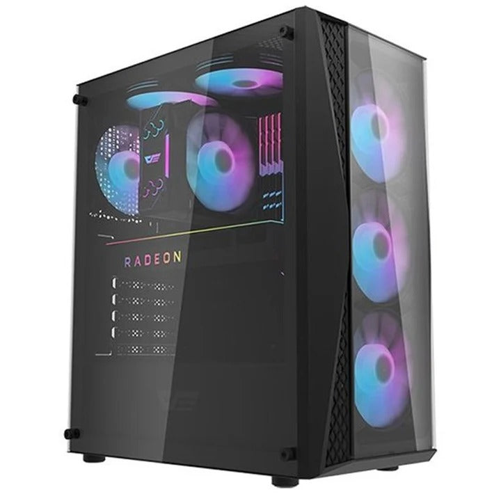 PC Case Aigo DarkFlash DK352 Plus ATX Mid Tower PC Gaming Case - Black