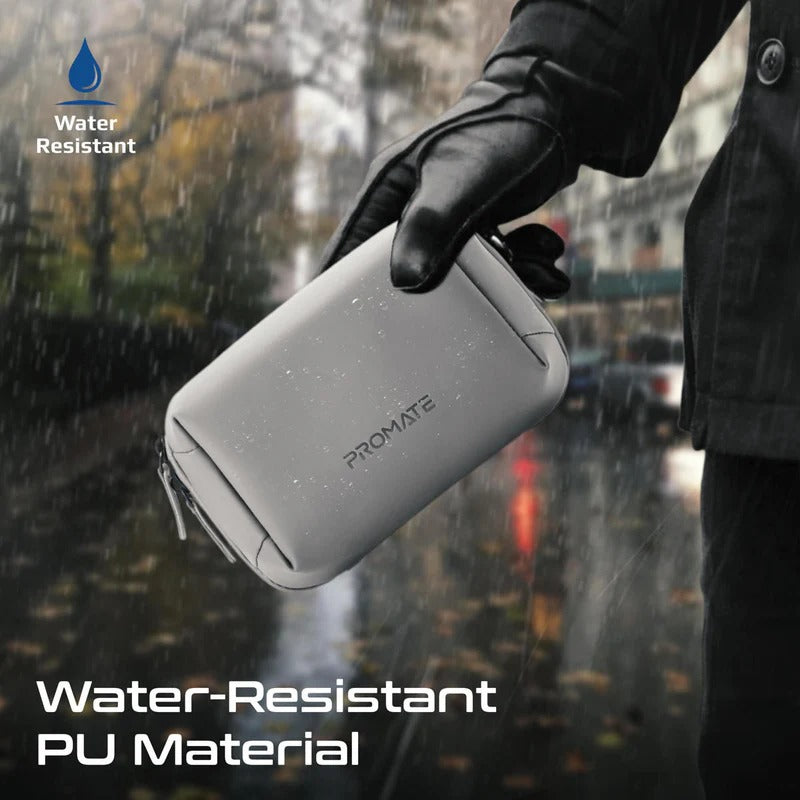 Promate Compact Tech Essential Organizer Pouch Bag with Multiple Compartments