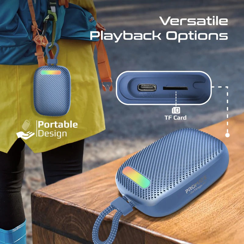 Promate CrystalSound 7W High-Definition Wireless Speaker 7W High Definition Sound