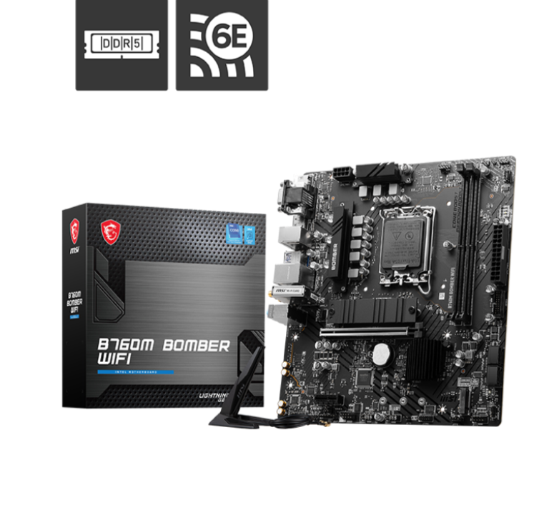 MB MSI B760M BOMBER WIFI - D5