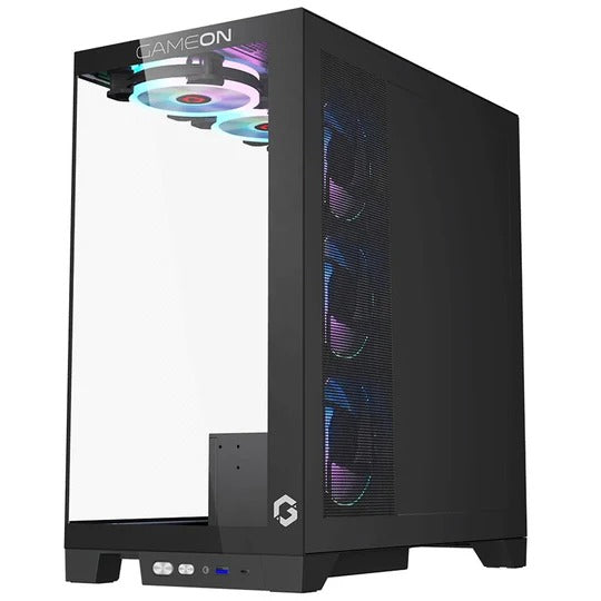 PC case GameOn Emperor midnight Series 7FAN Mid Tower Gaming - Black