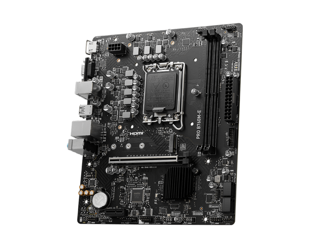 Msi Pro B760M-E DDR5 Intel Lightning Gen 4 Motherboard