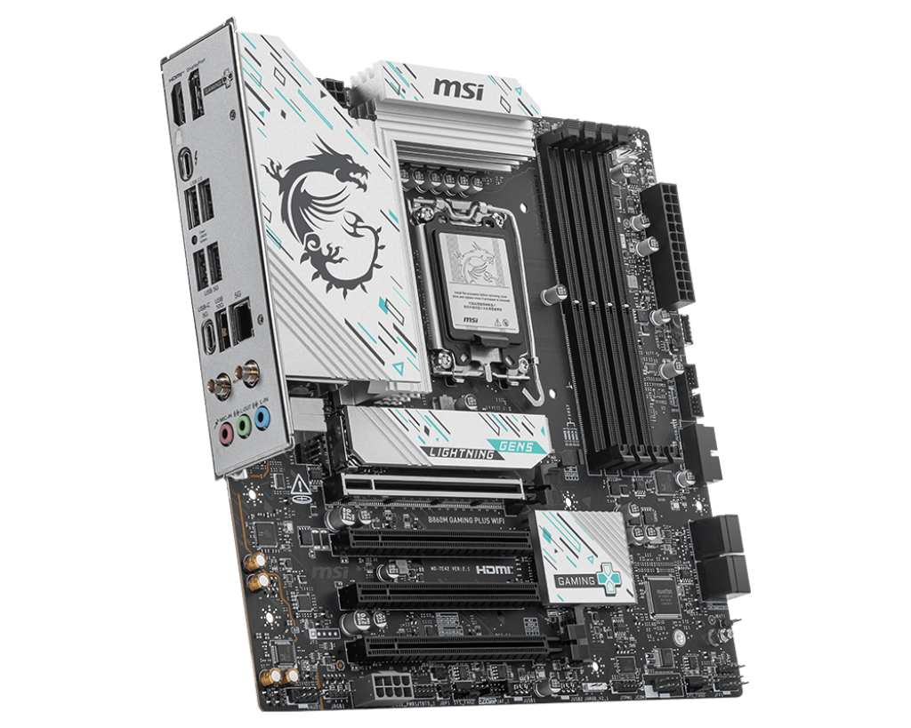 MSI B860M GAMING PLUS WIFI DDR5 Motherboard - Black