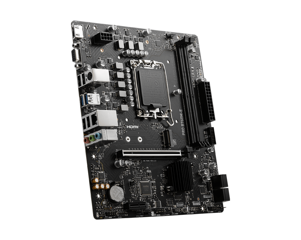 Msi Pro B760M-E DDR5 Intel Lightning Gen 4 Motherboard