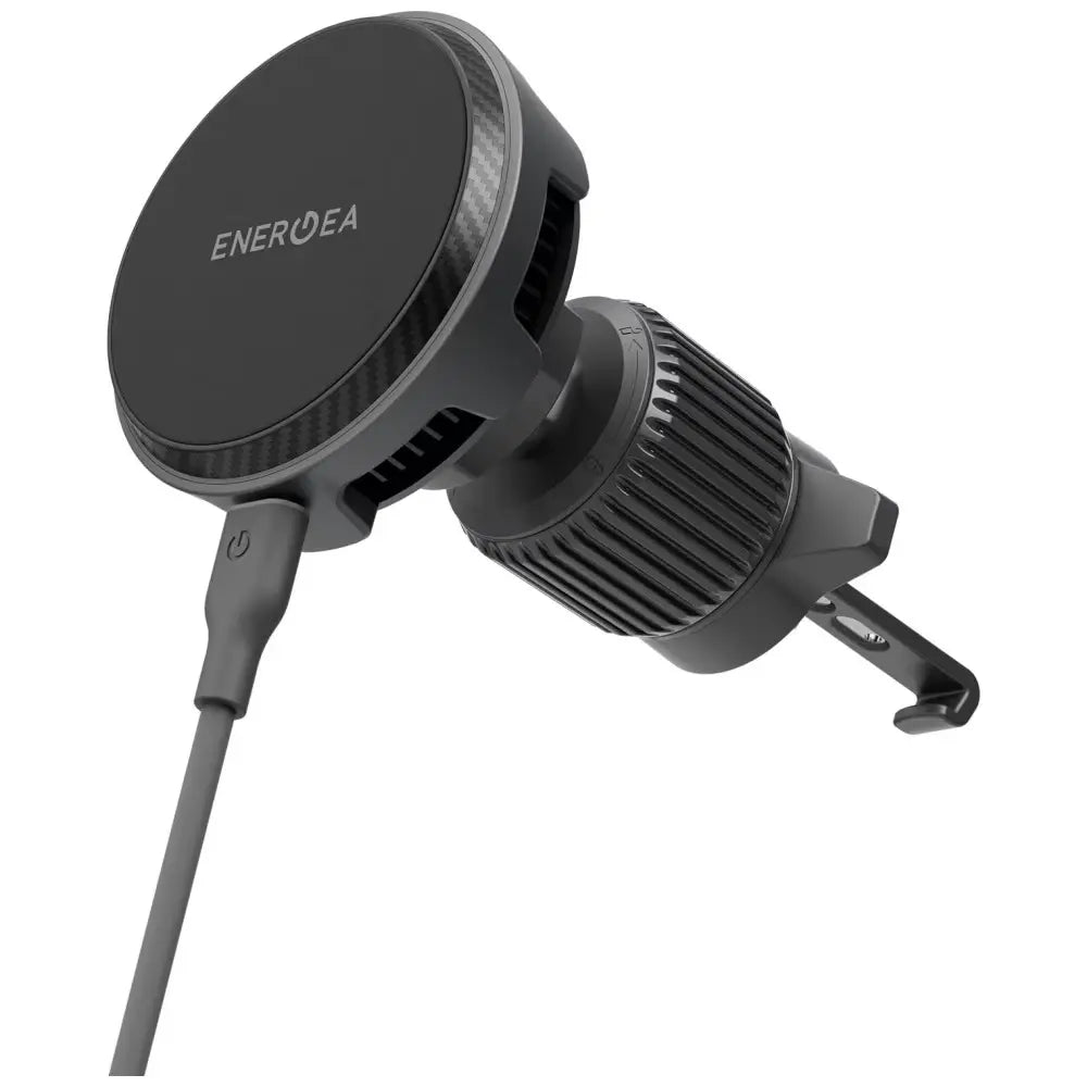 Energea MAGARCTIC DRIVE, QI2.2 WIRELESS CAR CHARGER 25W (WINDSCREEN/AIRVENT) WITH 45W CHARGER - GUNMETAL