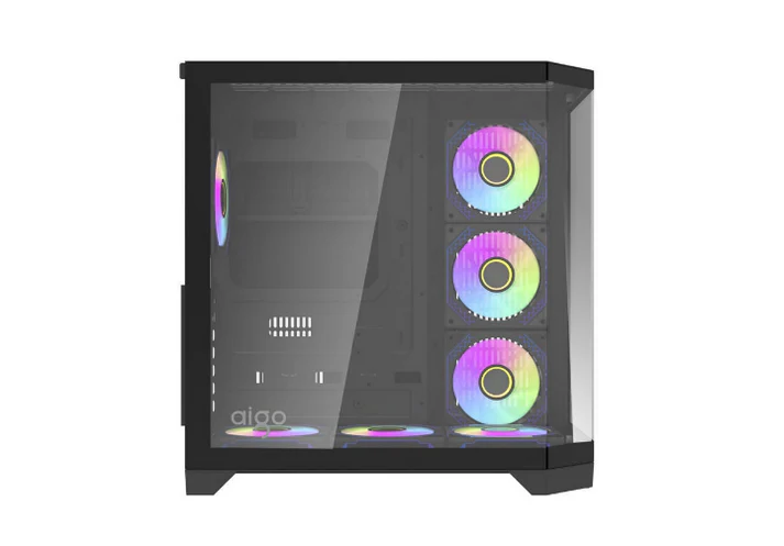 DarkFlash FT418 Pro 7Fans Case - Black