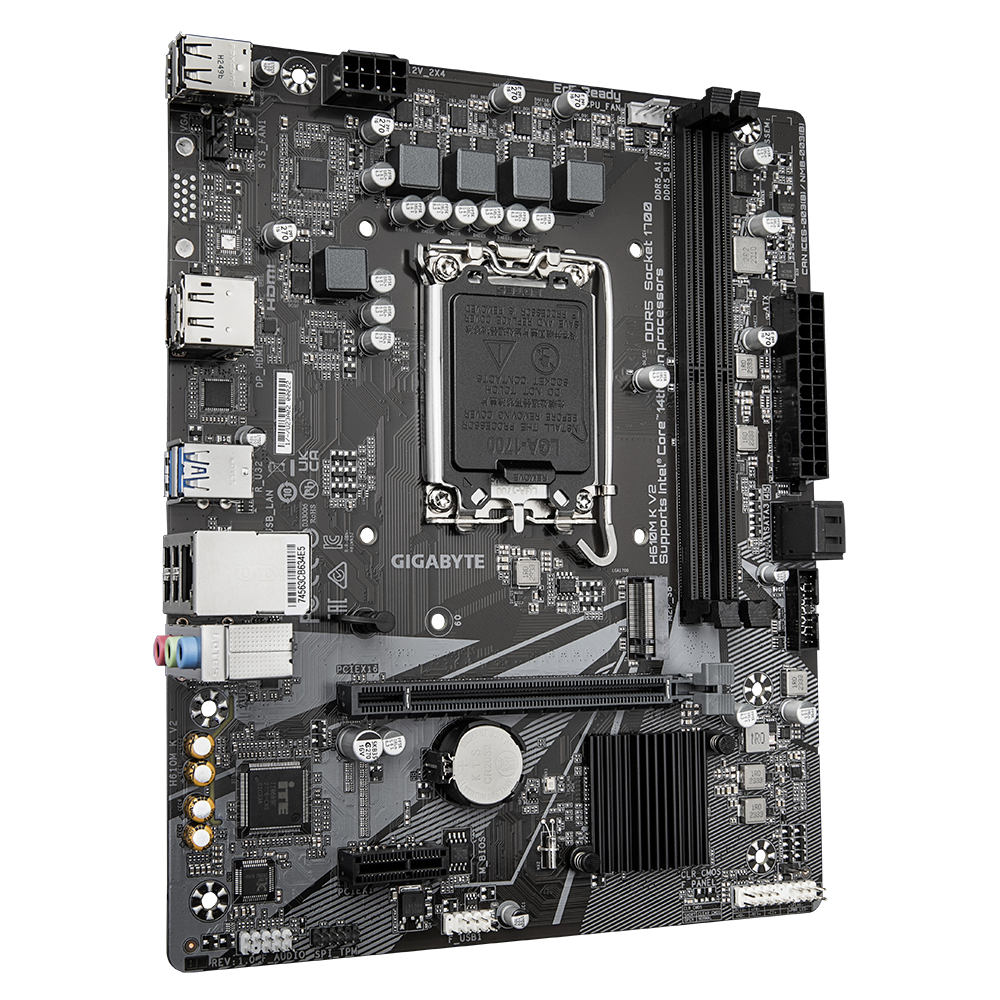 GIGABYTE H610M K V2 DDR5 mATX Motherboard - Black