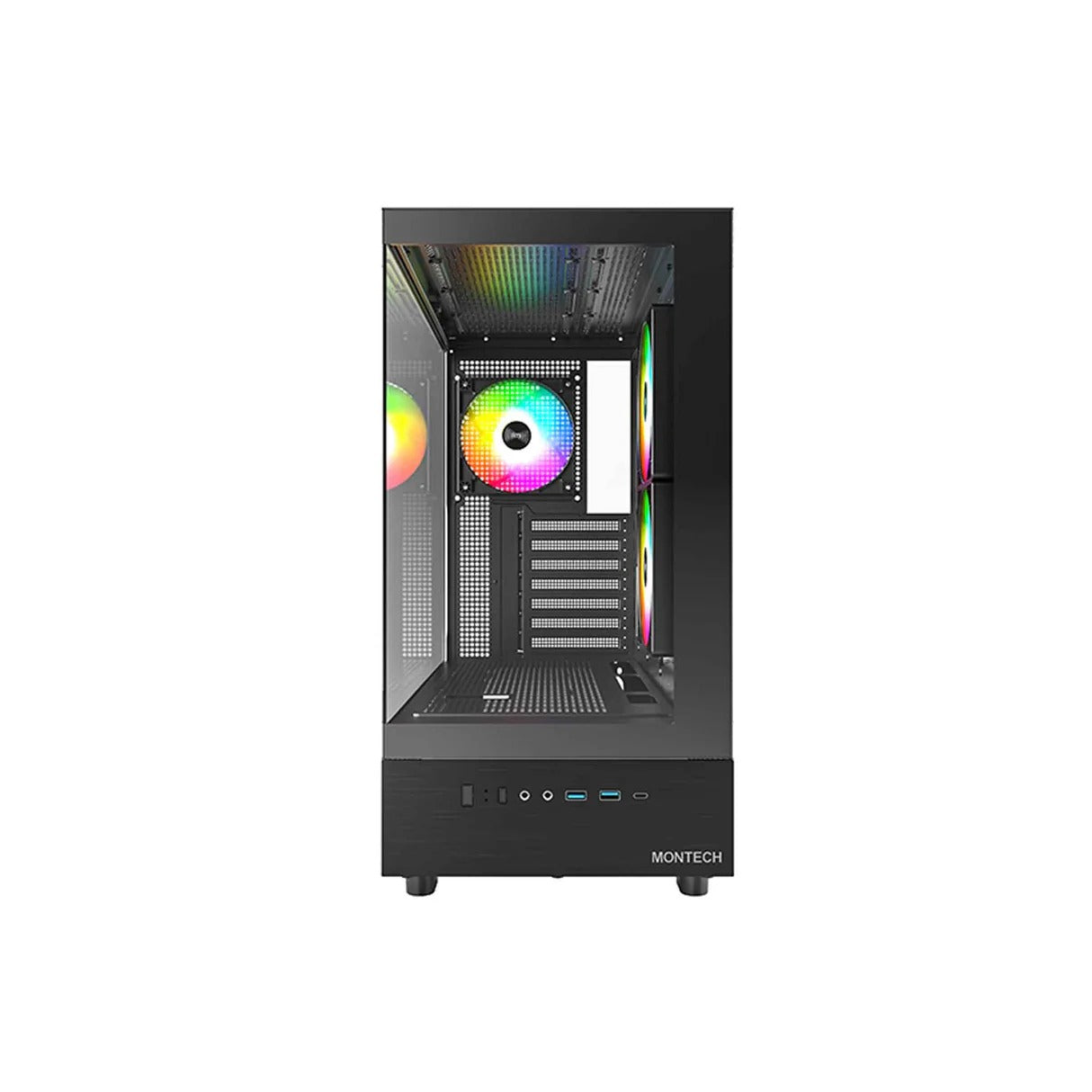 Montech XR Mid Tower Pc Case - Black