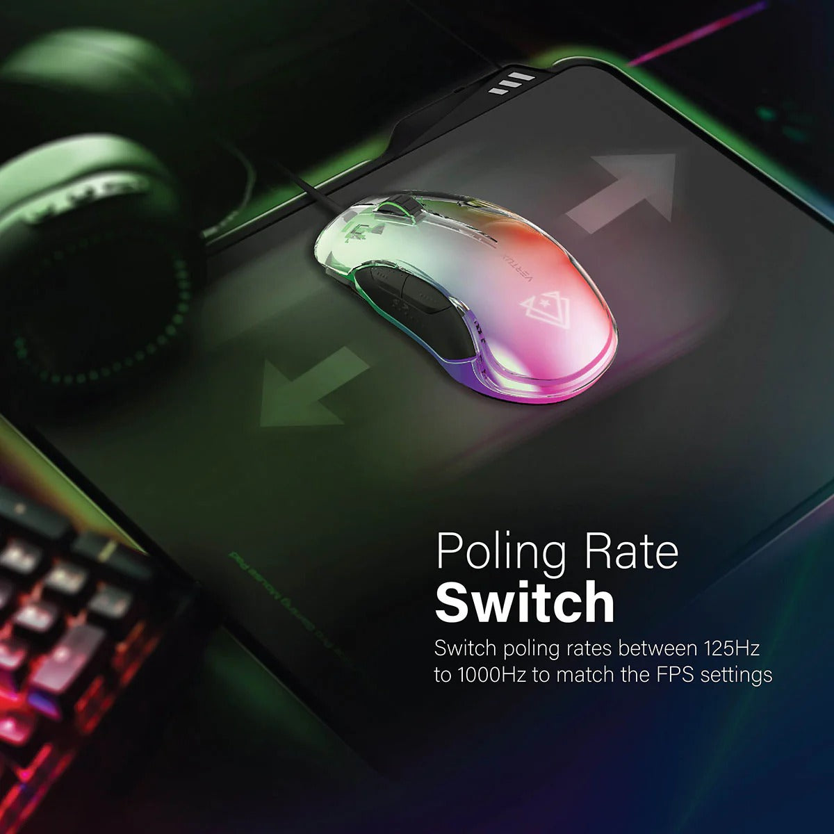 Vertux Optimum Tracking 5 Button Gaming Mouse (Phoenix).