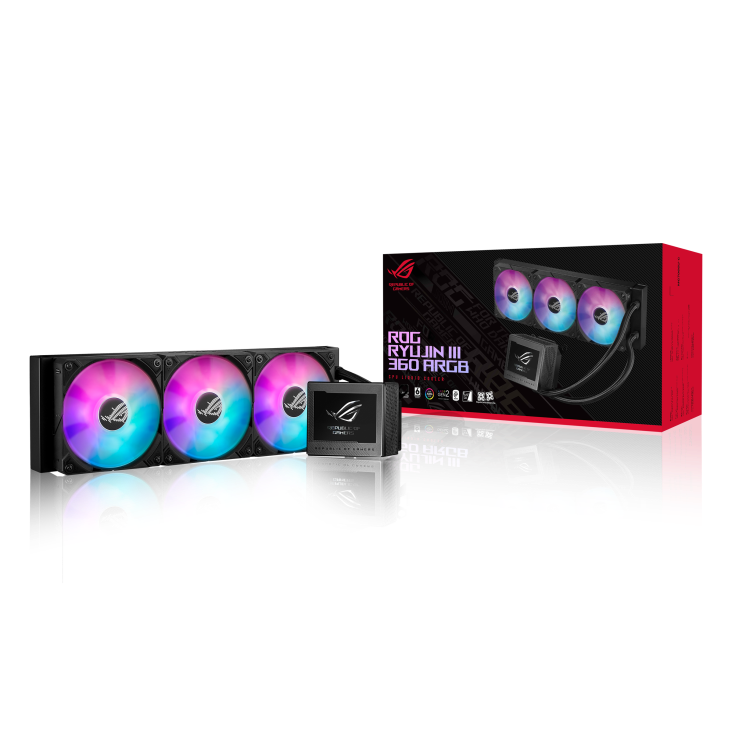 Asus Rog RYUJIN ||| 360 ARGB CPU Liquid Cooler - Black