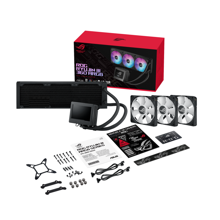 Asus Rog RYUJIN ||| 360 ARGB CPU Liquid Cooler - Black