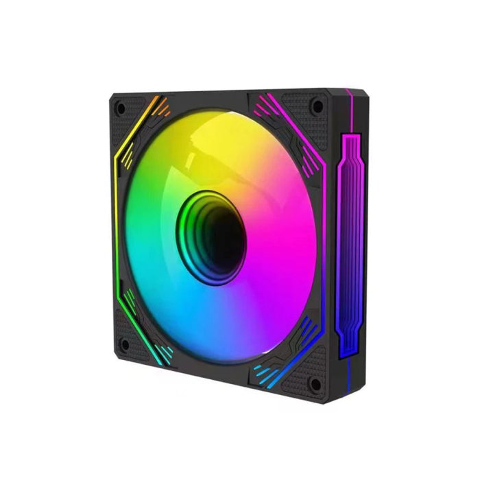 PC Case SHARX INFINITY, Pack of 3 ARGB Case Fans, Black, 120mm Model IX-120B