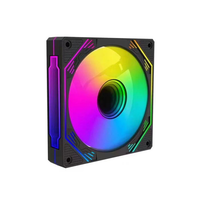 PC Case SHARX INFINITY, Pack of 3 ARGB Case Fans, Black, 120mm Model IX-120B