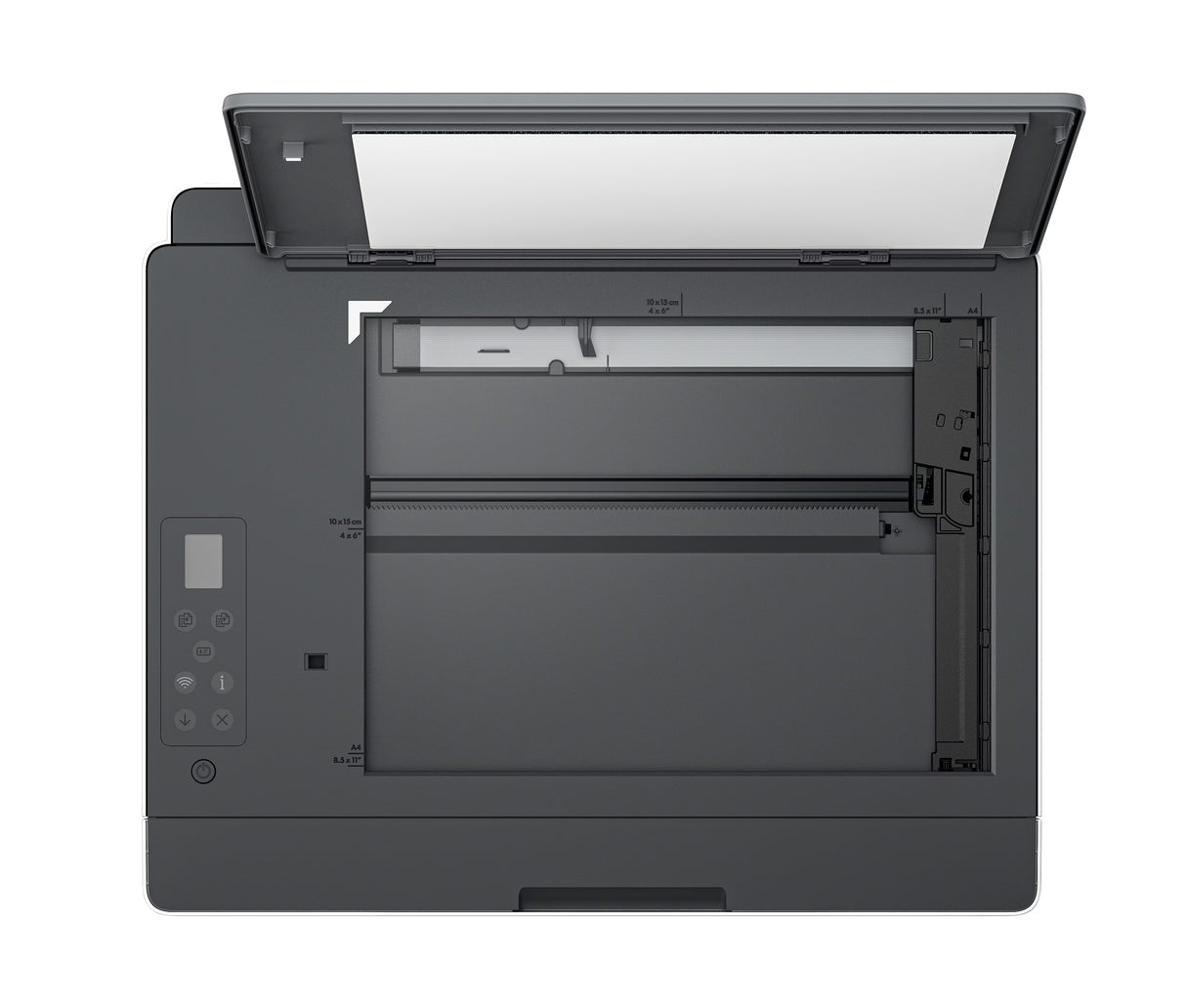 طابعة HP Smart Tank 580 متعددة الوظائف - سرعة طباعة 12 صفحة في الدقيقة / دقة 4800 نقطة في البوصة / مقاس A4 / منفذ USB / واي فاي / بلوتوث / طابعة نفث حبر ملونة - 1F3Y2A