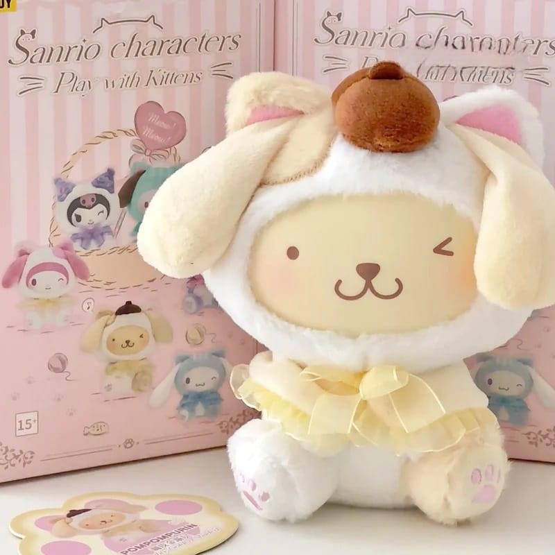 Sanrio characters Play with Kittens Series Plush Pendant (Blind Box) selling per piece - 2303512410106