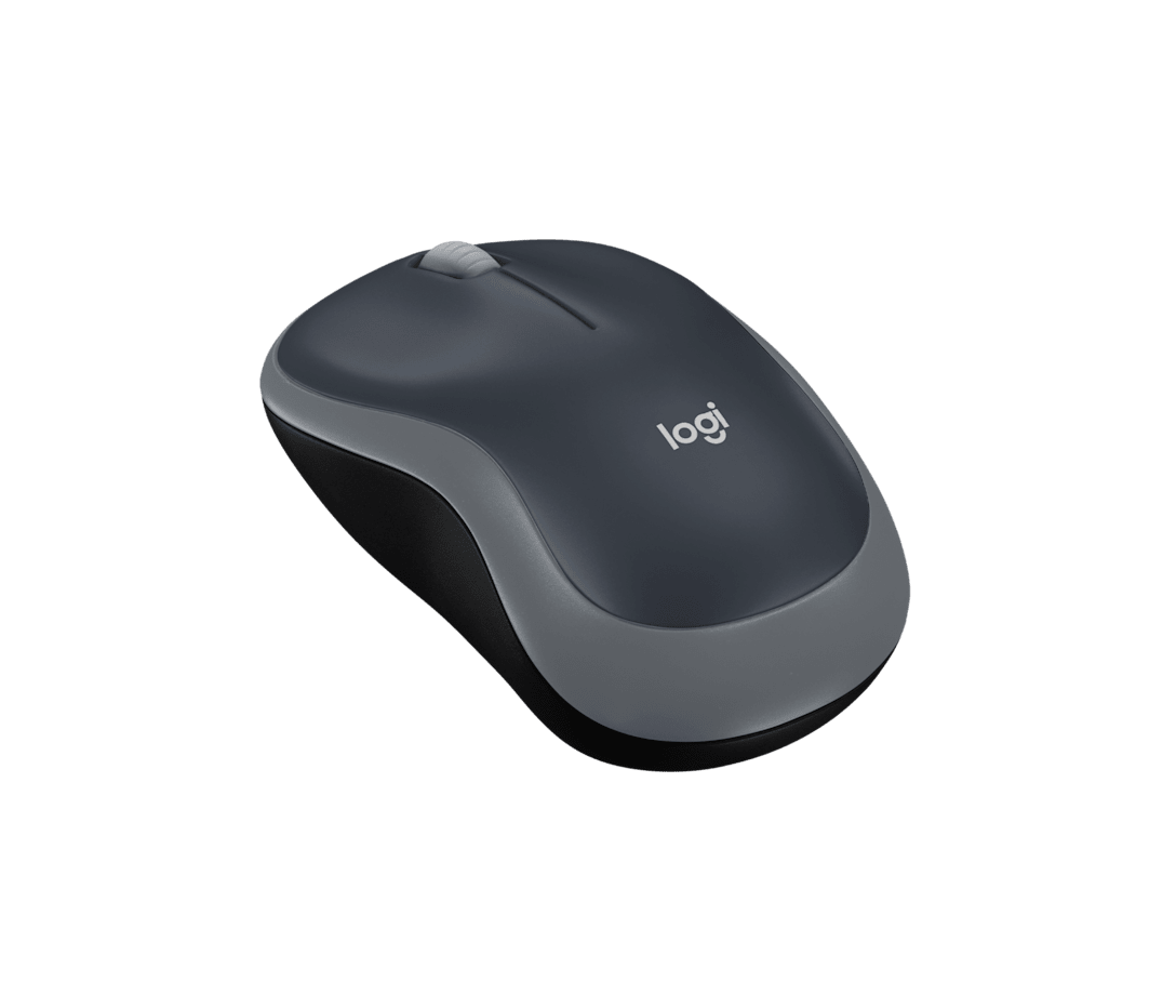 Logitech M185 2.4 GHz Wireless Mouse with USB Mini Receiver Compatible with PC & Laptop - Grey