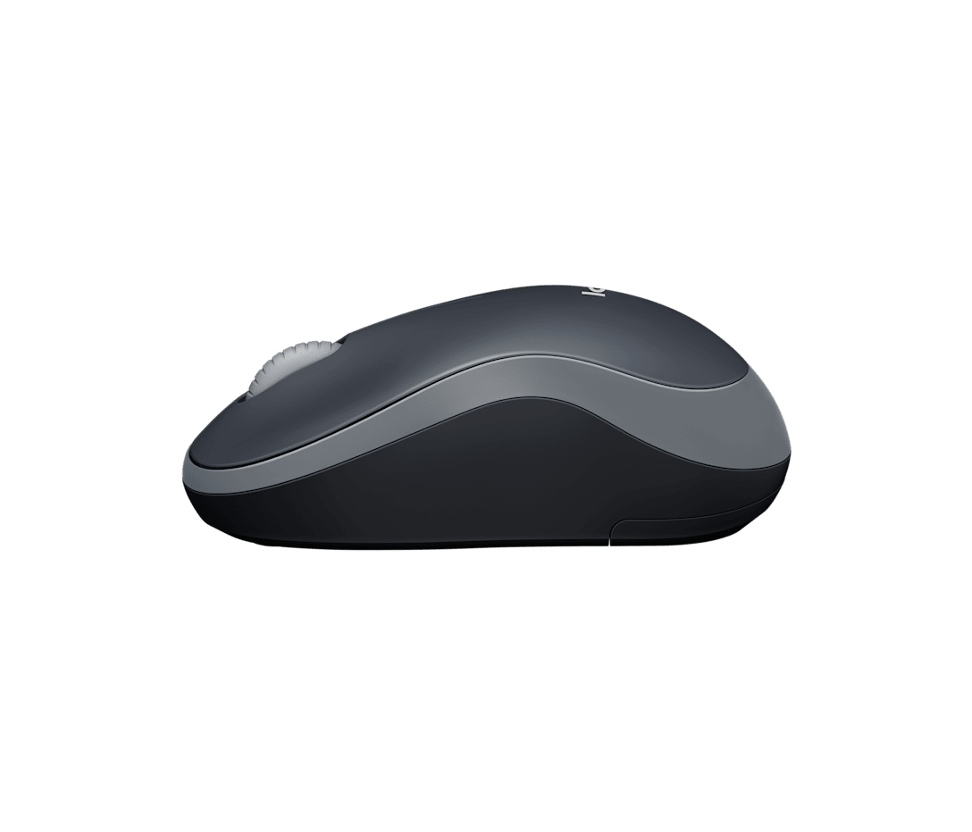 Logitech M185 2.4 GHz Wireless Mouse with USB Mini Receiver Compatible with PC & Laptop - Grey