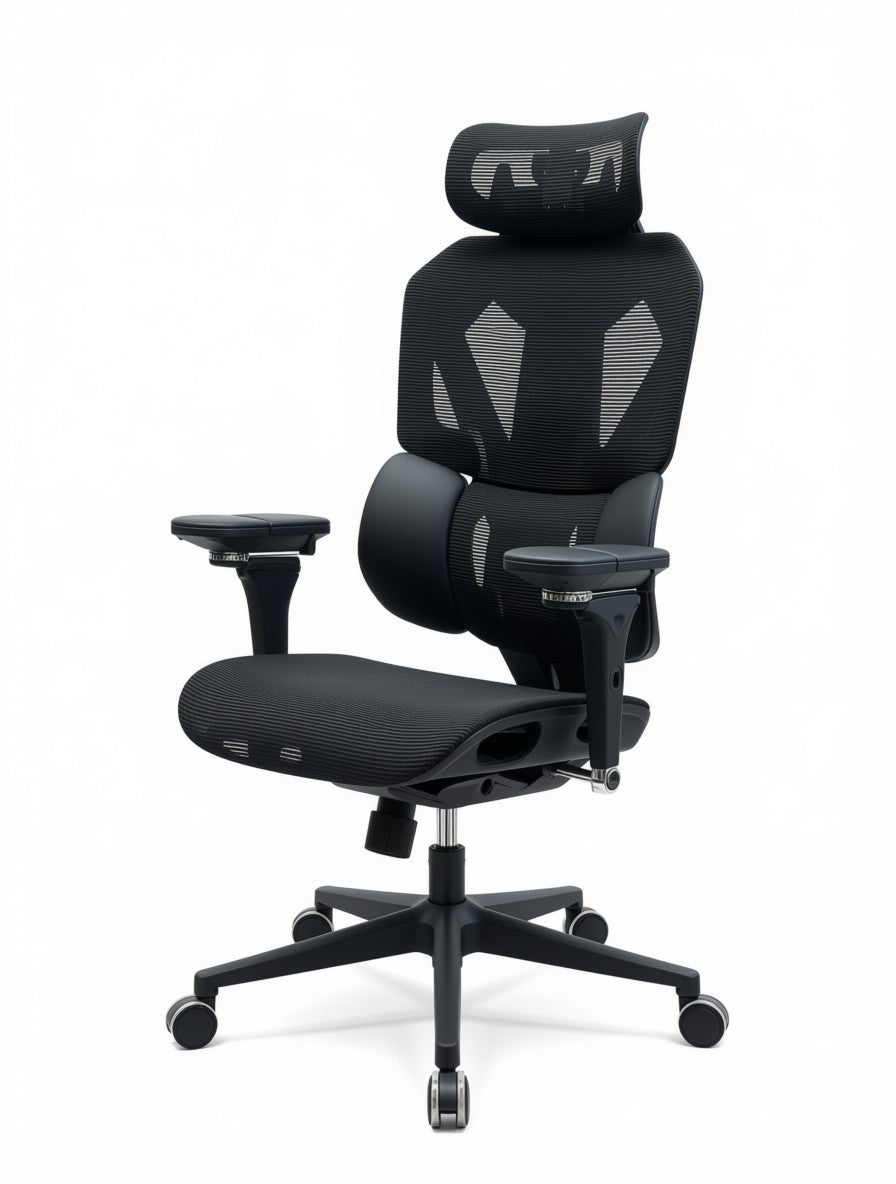 Sades Phoenix SA-AD10-B Adjustable Mesh Gaming Chair with 6D Armrest - Black