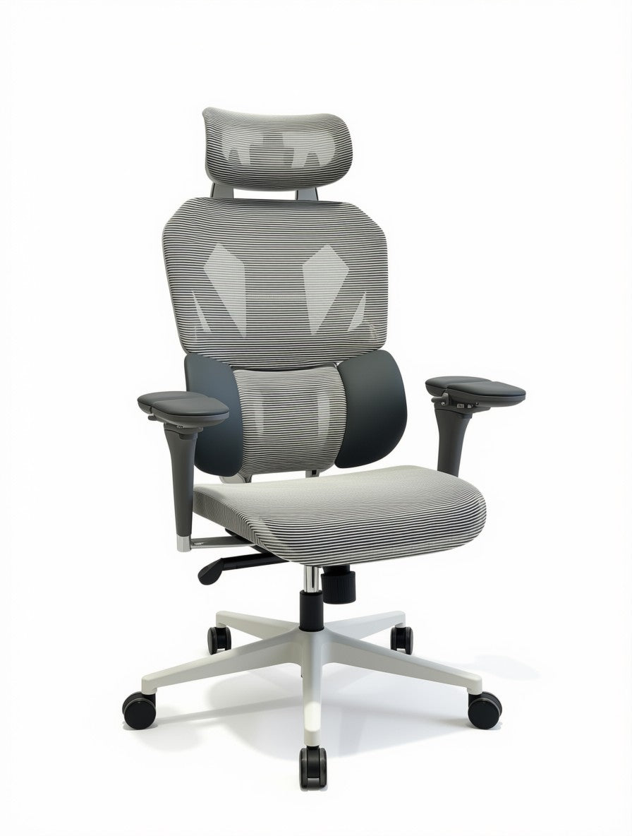 Sades Phoenix SA-AD10-W Adjustable Mesh Gaming Chair with 6D Armrest - White