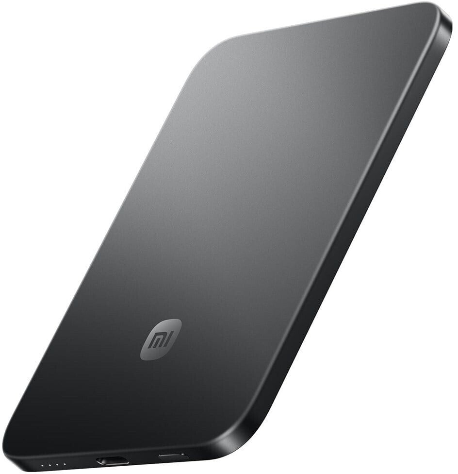 باور بنك Xiaomi UltraThin Magnetic بسعة 5000mAh وشحن 15W - Graphite Black