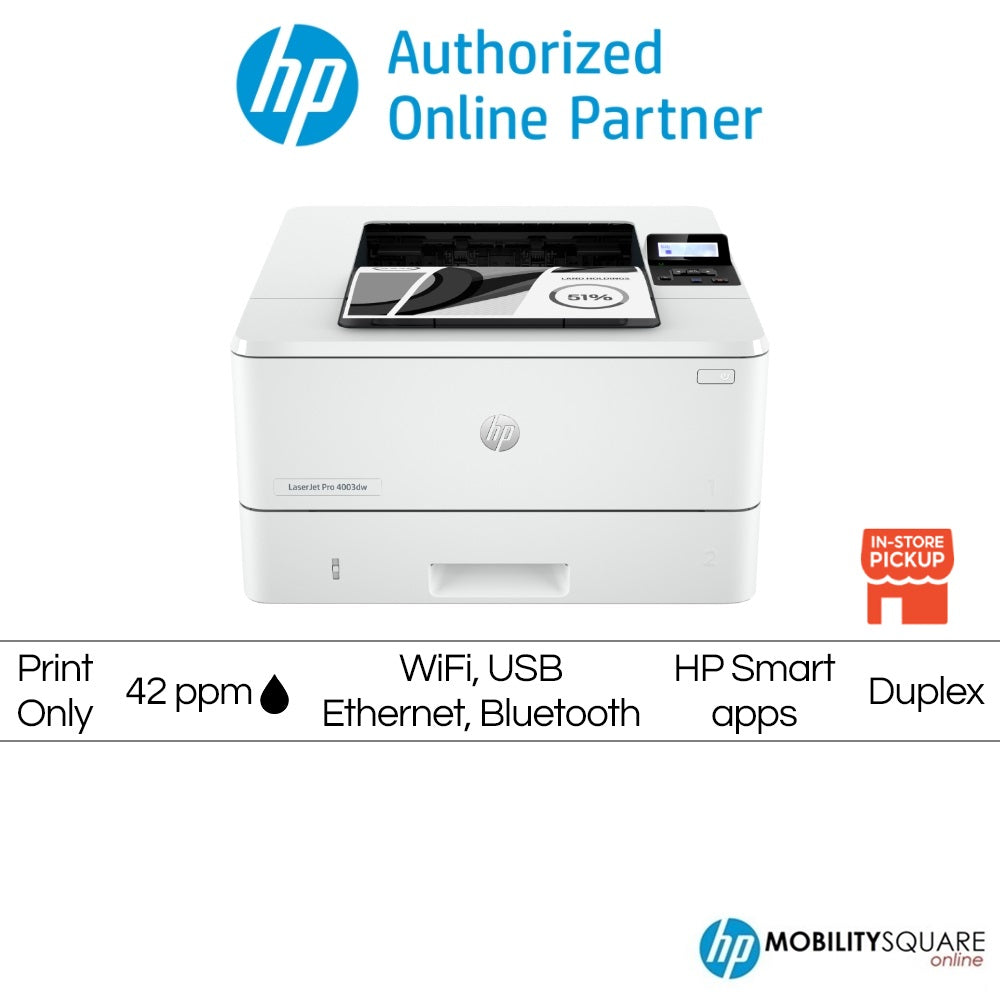 HP LaserJet Pro 4003DW Printer 1YW / 2Z610A