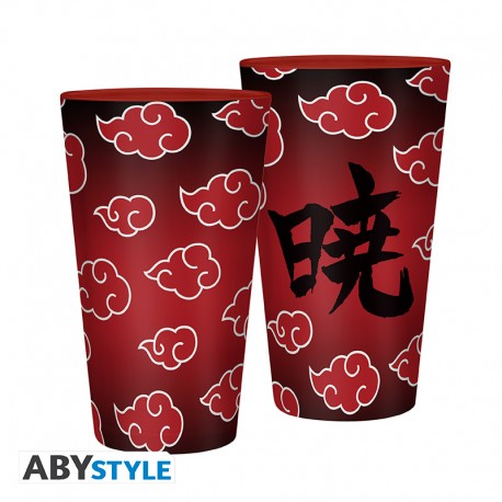NARUTO SHIPPUDEN - Large Glass - 400ml - Akatsuki -