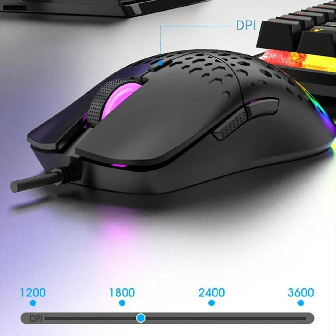 RAIKU G701 RGB Wired Gaming Mouse