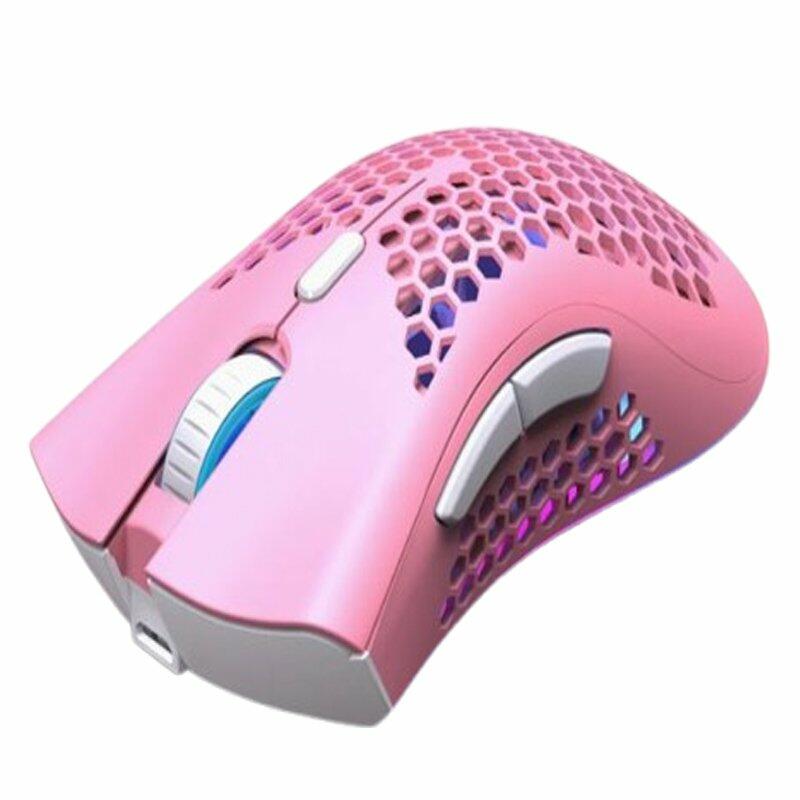 K-Snake BM600 1600 DPI 7-keys Hollow Lightweight Wireless Charging RGB Colorful Gaming Mouse(Wireless BM600 )