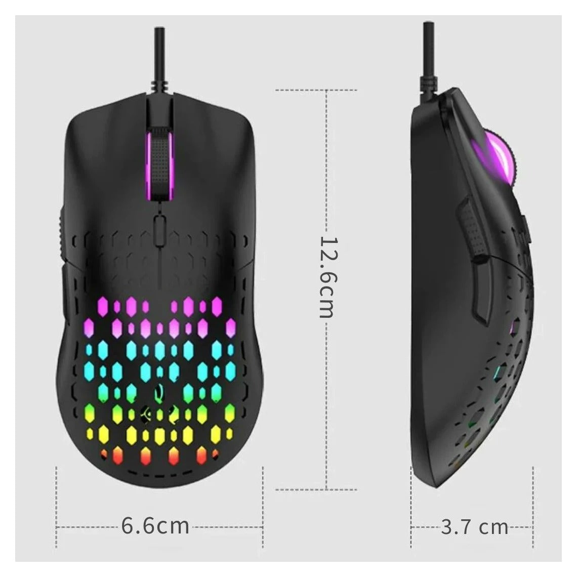 RAIKU G701 RGB Wired Gaming Mouse