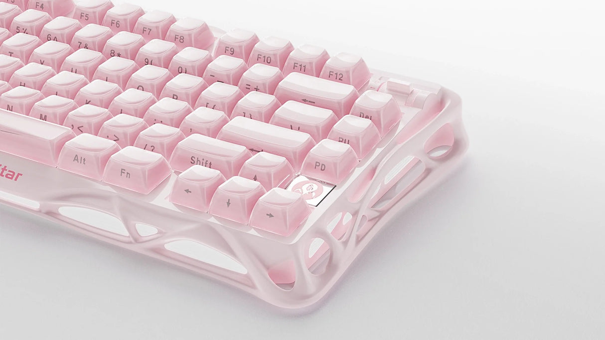 GravaStar Mercury K1 75% Wireless Mechanical Gaming Keyboard_Special Edition-Sakura Pink