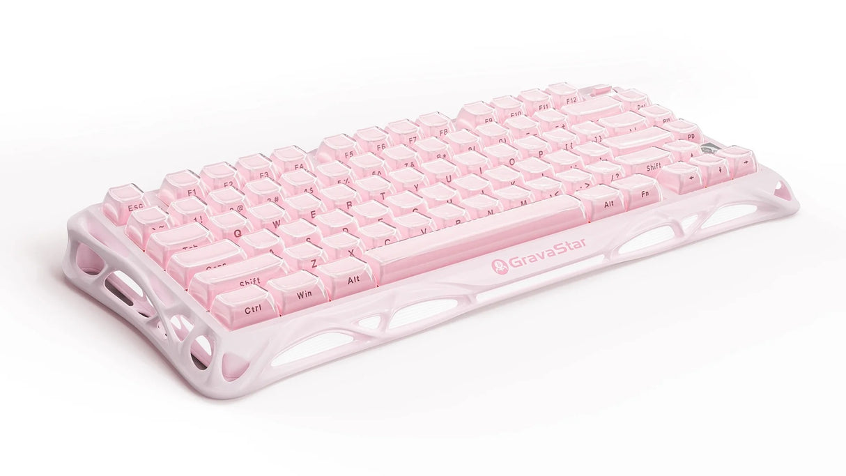 GravaStar Mercury K1 75% Wireless Mechanical Gaming Keyboard_Special Edition-Sakura Pink