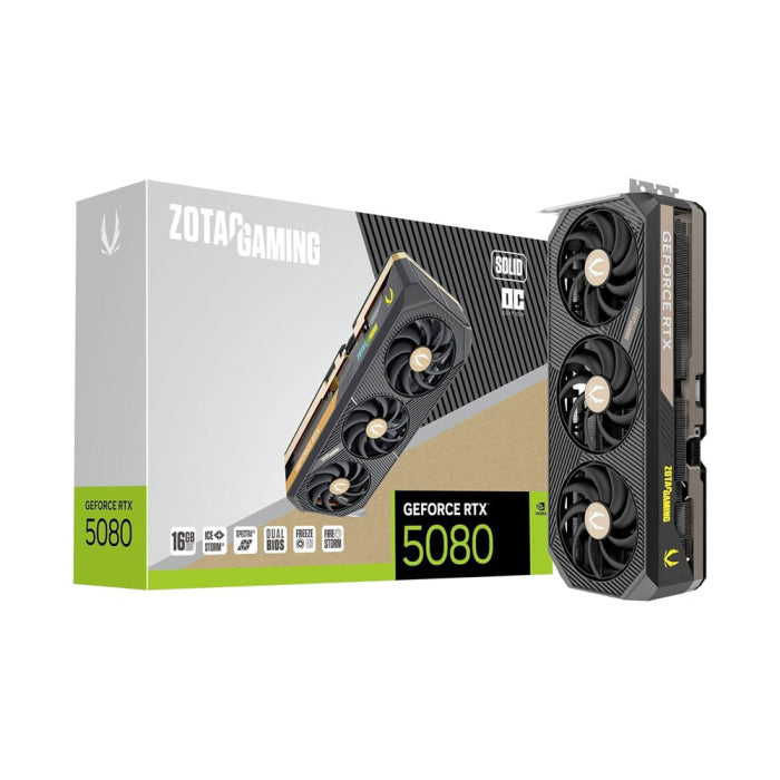 Zotac Geforce RTX 5080 16GB Solid OC Edition GDDR7 Graphic Card