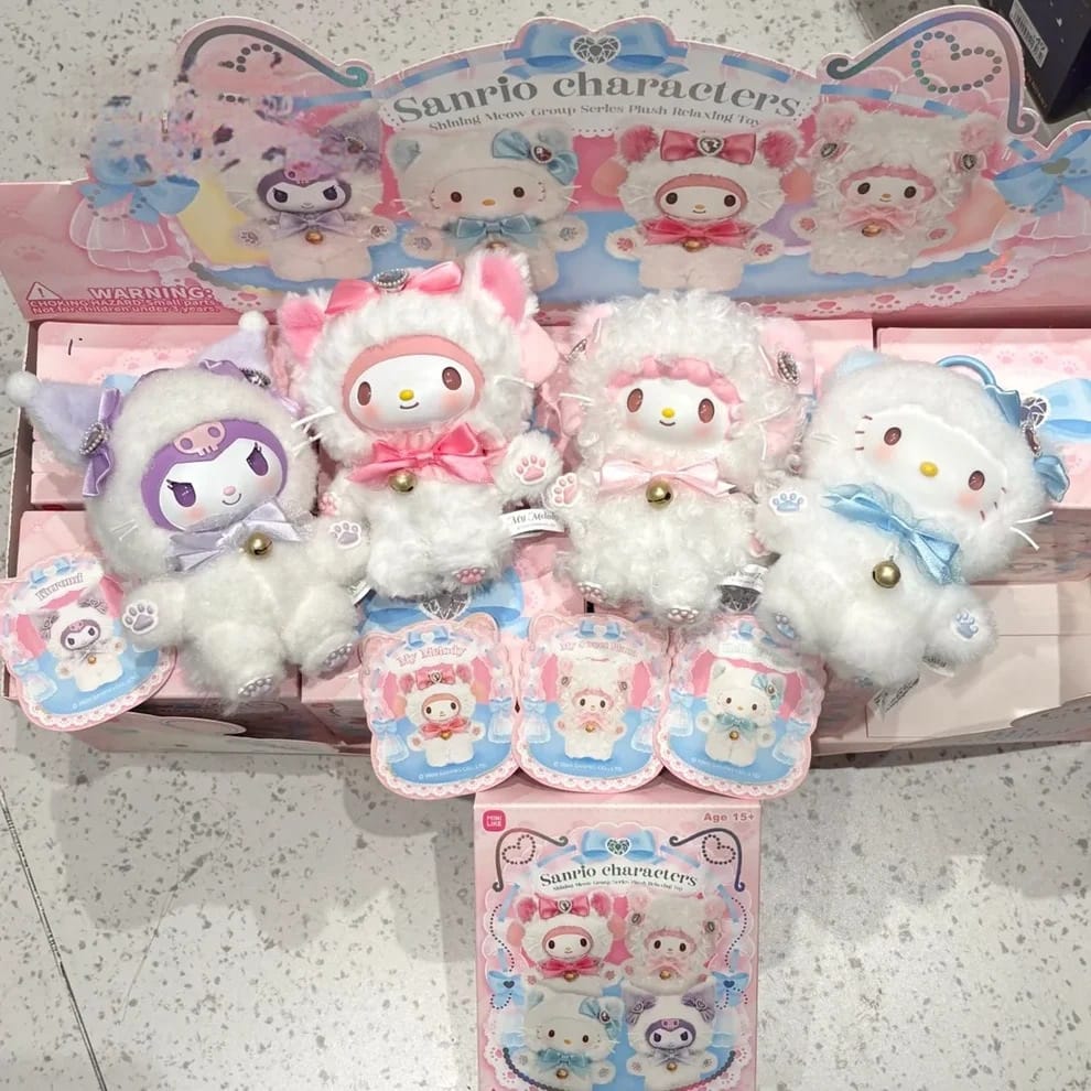 Sanrio characters Shining Meow Group Series Plush Relaxing T (Blind Box) selling per piece - 25MR-015