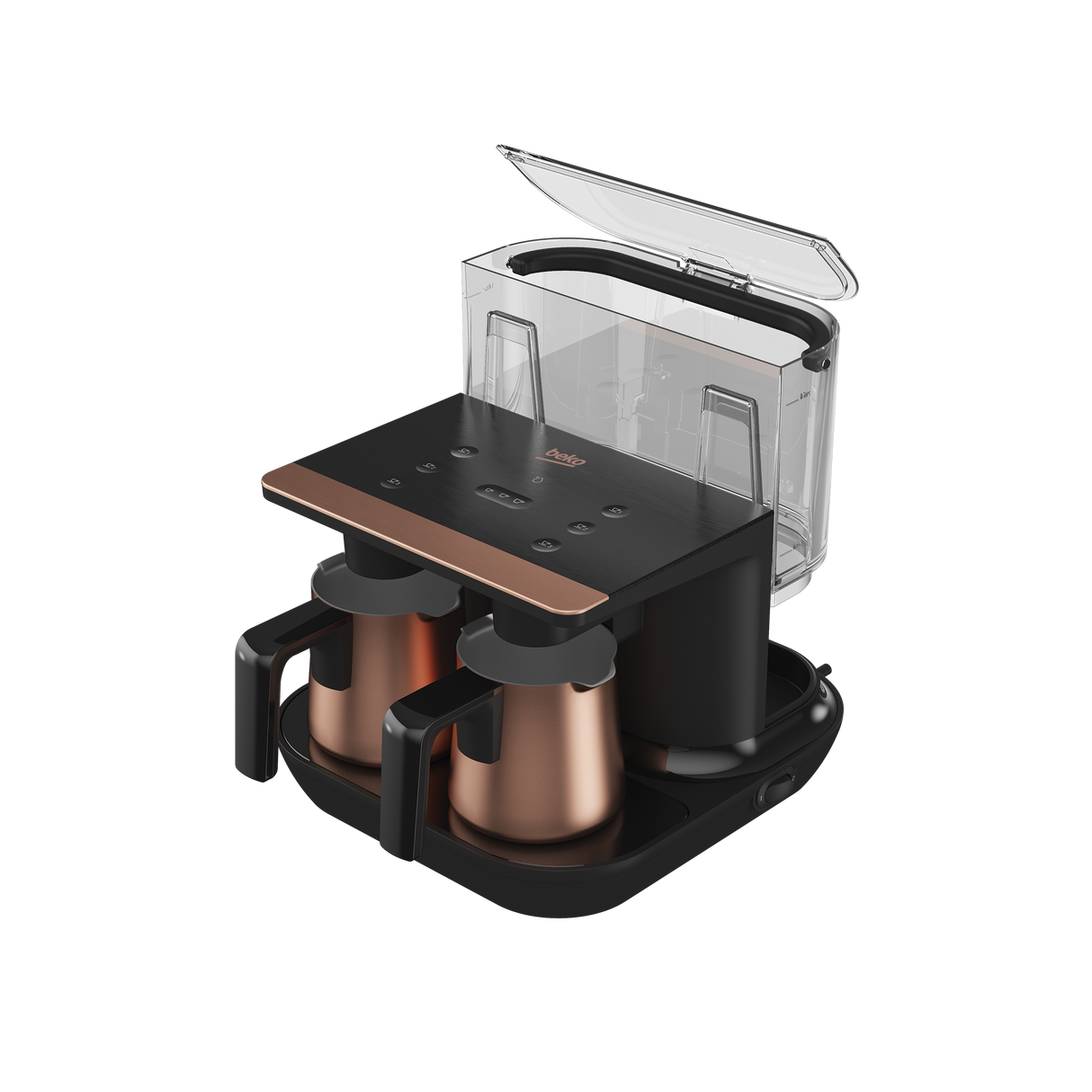 BEKO TKM-8961B TELVE DUO Turkish Coffee Maker- 1050W - (Copper/Black)