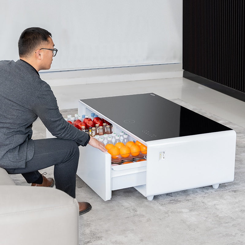 Gamax Smart Coffee Table with 135L Refrigerator (TB-135) , 2 USB