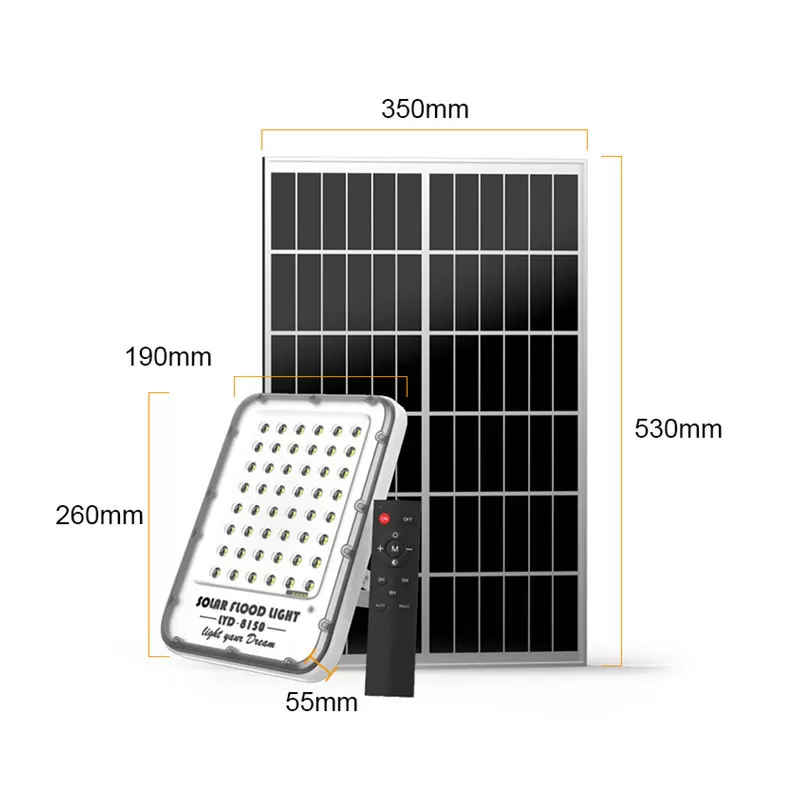 Solar System Model LYD-8150, Panel power 25W with 1200 Lumen & 3.2V 20Ah Battery