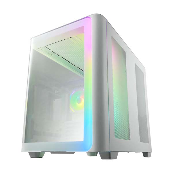 FSP M580-WA 4 RGB Fans ATX Mid Tower Case - White