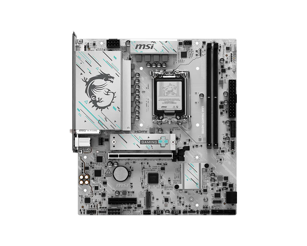 MSI B860M Gaming WiFi 7, AI, 5G LAN PCIe 5.0 solution Intel Motherboard