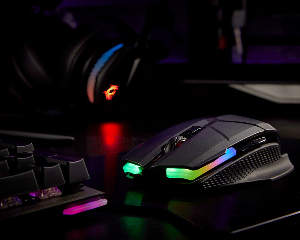 MSI Clutch model GM70 Up to 18,000 DPI RGB Wireless Gaming Mouse