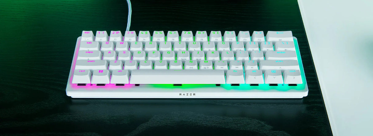 Razer Huntsman V3 Pro Mini 60% Analog Optical Esports Keyboard - White