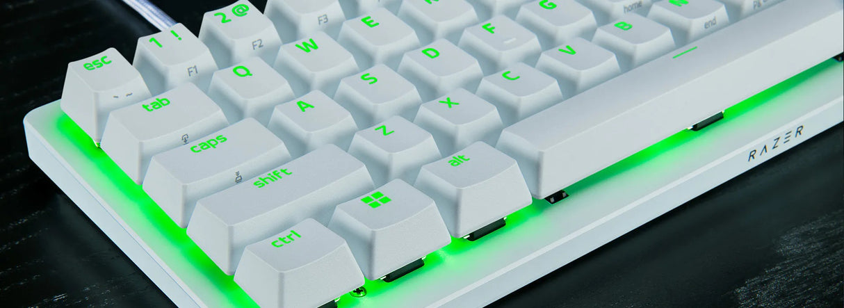 Razer Huntsman V3 Pro Mini 60% Analog Optical Esports Keyboard - White