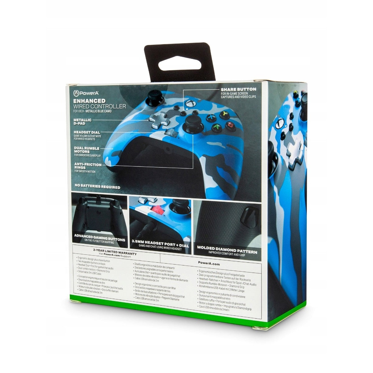 PowerA Enhanced Wired Controller for Xbox - Metallic Blue