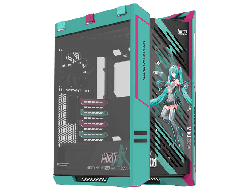 Hatsune Miku Edition Custom Gaming PC AMD Ryzen 7 9800X3D | RTX 5080 16GB | 64GB RAM DDR5 6400M ASUS ROG Full Theme Setup XG27ACMEG-G Monitor