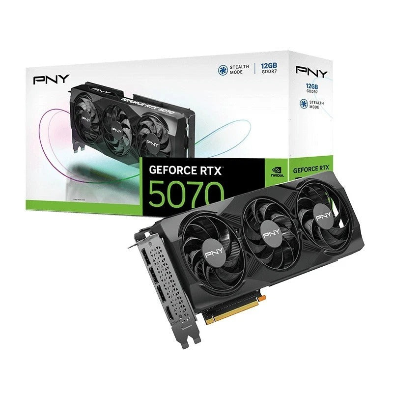 PNY NVIDIA GeForce RTX 5070 Triple Fan Graphic Card