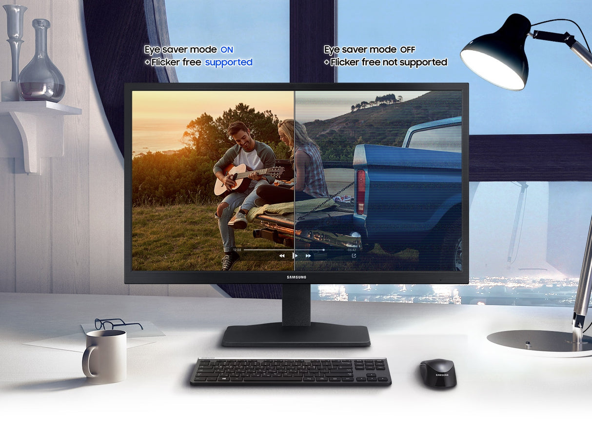 Samsung Model LS19A330NHMXUE 19" HD, 60Hz Refresh Rate, 5ms Response time, Flat Monitor - Black
