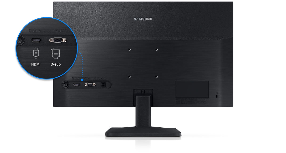 Samsung Model LS19A330NHMXUE 19" HD, 60Hz Refresh Rate, 5ms Response time, Flat Monitor - Black