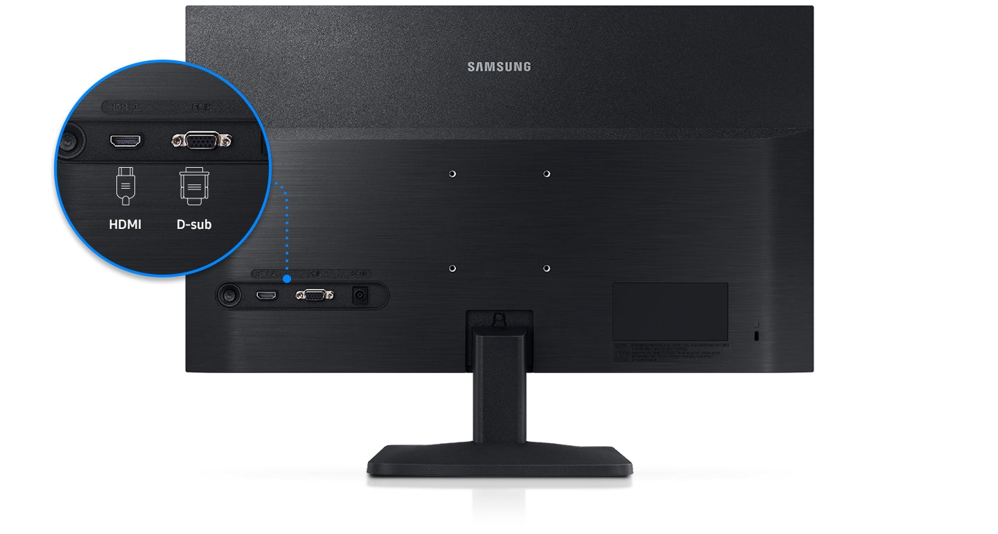 Samsung Model LS19A330NHMXUE 19" HD, 60Hz Refresh Rate, 5ms Response time, Flat Monitor - Black
