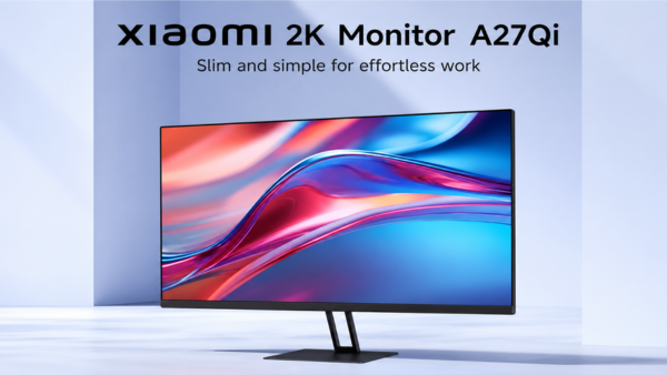 Xiaomi A27Qi, 27" 2K QHD (2560 x 1440), 100Hz Refresh Rate, 6ms Response time, Wide color gamut 95% DCI-P3 100% sRGB, True color display ΔE<2 IPS Monitor - Black 2026