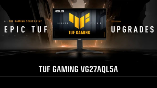 ASUS TUF Gaming Series 5 VG27AQL5A 27" QHD (2560x1440), 210Hz(OC) Refresh Rate, 0.3ms GTG Response Time, Fast IPS, ELMB SYNC, Gaming AI, Height Adjustment Gaming Monitor – Black
